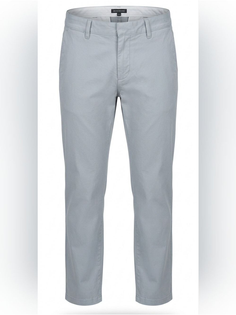 Armani Exchange Gray Cotton Lightweight Chinos